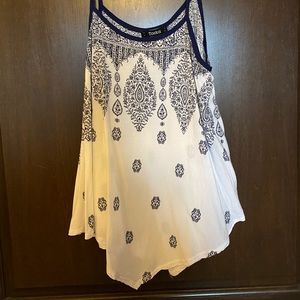 Blue and white tank top!